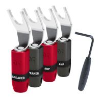 AudioQuest SureGrip 300 Silver Spade - 4 Pack